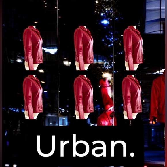 ❣️Leather Moto Jacket by Kenneth Cole ~ RARE Luxe Leather VHTF - Picture 10 of 15